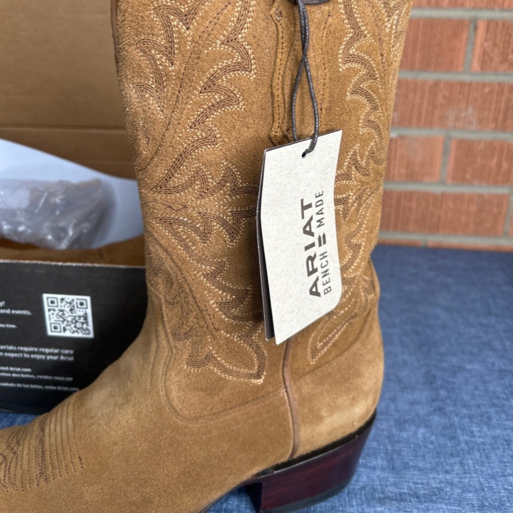 Ariat (NEW) Bench Made Jam (Ouled Tan) Men’s size 9 - Picture 3 of 5